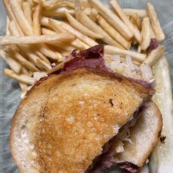 Jeffrey's Grill & Catering - Here's a picture of my Reuben with fries to go - New American Near Me - Carmel, California Jeffrey's Grill & Catering - Here's a picture of my Reuben with fries to go - New American Near Me - Carmel, California
