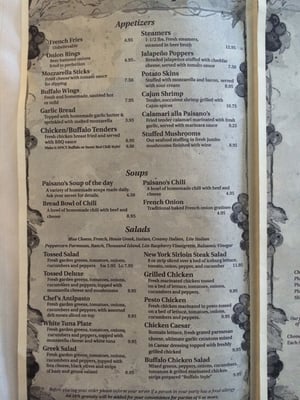 Menu photo 5 Paisanos Southampton, MA