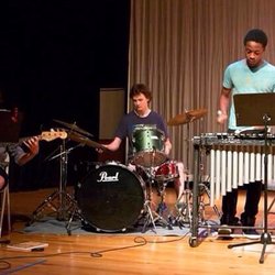 Carolina Friends School - CFS Upper Schooler play a little jazz