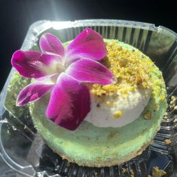 Pistachio cheesecake!