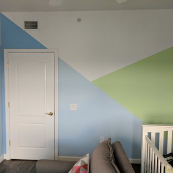 Fresh Coat - My wife picked a Totoro-themed design with geometric colors. - Painters Near Me - Alpharetta, Georgia Fresh Coat - My wife picked a Totoro-themed design with geometric colors. - Painters Near Me - Alpharetta, Georgia