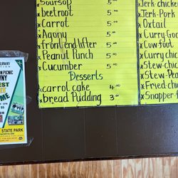 Juice Menu