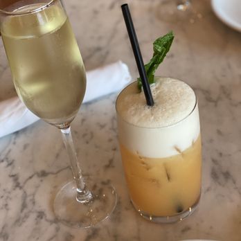 Fig & Olive - Right: fig and olive drink - French Near Me - Houston, Texas