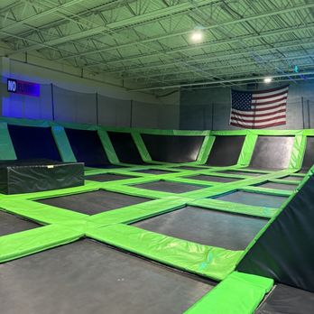 Rockin' Jump Trampoline Park - One of the jump areas. There is also a section here not picture just for 6 and under. - Trampoline Parks Near Me - Winston-salem, North Carolina Rockin' Jump Trampoline Park - One of the jump areas. There is also a section here not picture just for 6 and under. - Trampoline Parks Near Me - Winston-salem, North Carolina