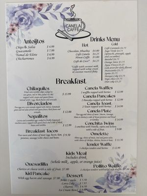 Menu photo 1 Canela Caffe Rosharon, TX
