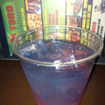 El Toro - a purple and blue drink in a plastic cup - Mexican Near Me - Orlando, Florida