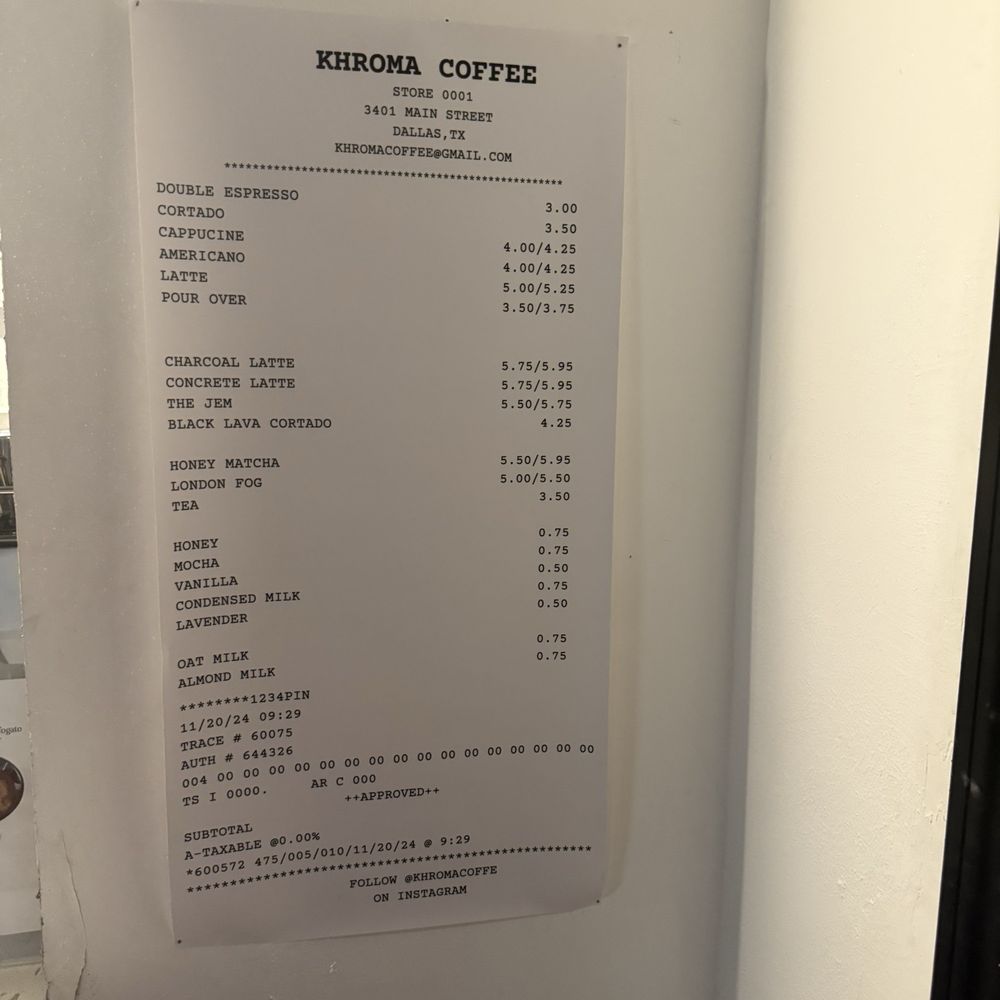 Khroma Coffee - Coffee & Tea Near Me - Dallas, Texas Khroma Coffee - Coffee & Tea Near Me - Dallas, Texas