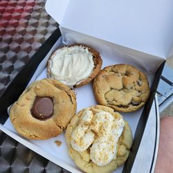 Crave - Cinnamon Roll, Chocolate Chip, Banana Cream Pie, Peanut Butter Cup.