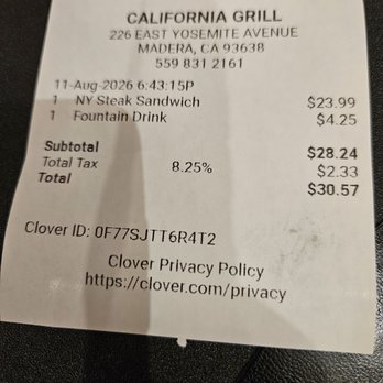 California Grill - check... - Italian Near Me - Madera, California California Grill - check... - Italian Near Me - Madera, California