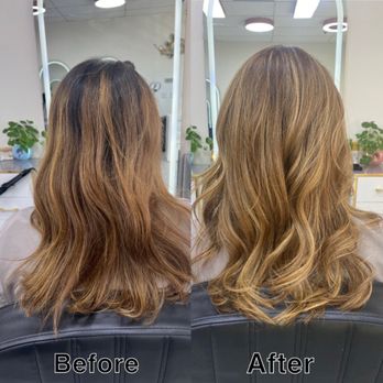 Mia HairDesign - Light blonde blended highlights - Hair Salons Near Me - San Gabriel, California Mia HairDesign - Light blonde blended highlights - Hair Salons Near Me - San Gabriel, California
