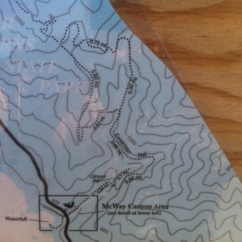 Julia Pfeiffer Burns State Park - Map of the Canyon/Ewoldsen Trail Loop. We went up Canyon, then Up Ewoldsen, Turned Right, and Counter-clockwised the "Loop" - Parks Near Me - Big Sur, California Julia Pfeiffer Burns State Park - Map of the Canyon/Ewoldsen Trail Loop. We went up Canyon, then Up Ewoldsen, Turned Right, and Counter-clockwised the "Loop" - Parks Near Me - Big Sur, California