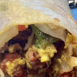 Hucks breakfast burrito