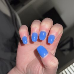 Honey B Nail Spa - I wanted long coffin nails, this is what I got. I didn't want them too long but she kept shaving the length down and it was upsetting.