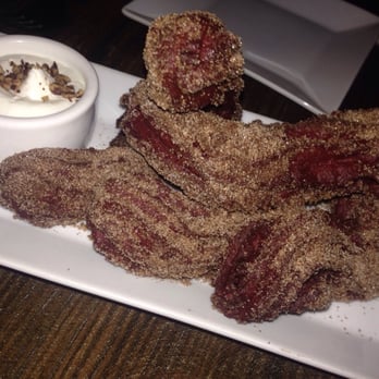 Bosscat Kitchen & Libations - Red velvet churro ($7) - New American Near Me - Irvine, California Bosscat Kitchen & Libations - Red velvet churro ($7) - New American Near Me - Irvine, California