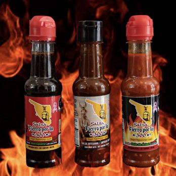 Dulceria Mojica - three bottles of hot sauce - Mexican Near Me - Fresno, California Dulceria Mojica - three bottles of hot sauce - Mexican Near Me - Fresno, California