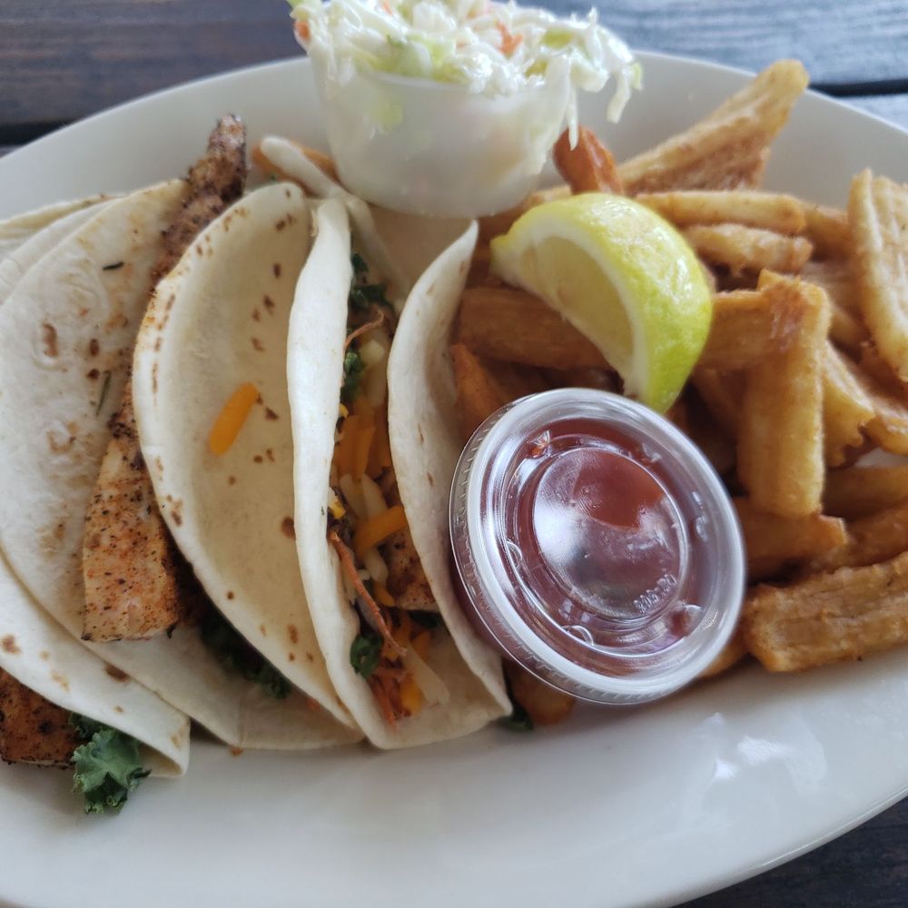 Johnson Creek Tavern - Mahi taco - Seafood Near Me - Harbor Island, South Carolina Johnson Creek Tavern - Mahi taco - Seafood Near Me - Harbor Island, South Carolina