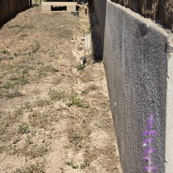 Supreme Rain Gutters - rain water stared washing the dirt away on the sides. Good thing they contacted us to install gutters before foundation damage occurred $!