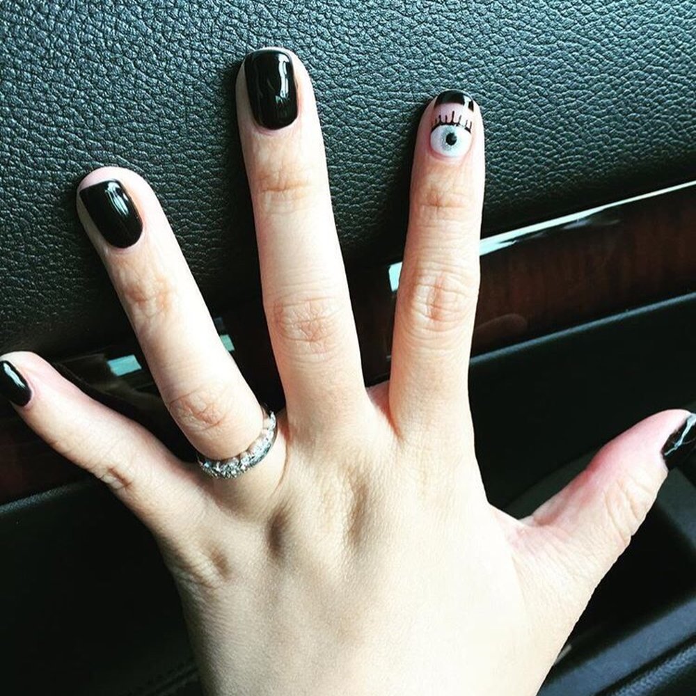 Cosmo Nails - Evil eye Halloween nail done by Jeanine Its subtle yet spooky. Love it!! - Skin Care Near Me - Flower Mound, Texas Cosmo Nails - Evil eye Halloween nail done by Jeanine Its subtle yet spooky. Love it!! - Skin Care Near Me - Flower Mound, Texas
