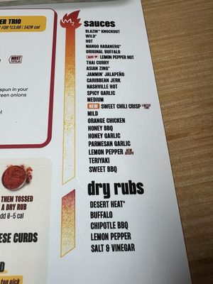 Menu photo 2 Buffalo Wild Wings Gilroy, CA