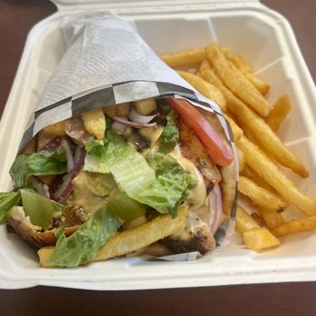 Grilliant Rotisserie - Chicken Gyro Pita Sandwich - Greek Near Me - Maple Glen, Pennsylvania Grilliant Rotisserie - Chicken Gyro Pita Sandwich - Greek Near Me - Maple Glen, Pennsylvania