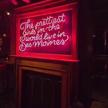 Hello, Marjorie - First sign I saw upon entering - Bars Near Me - Des Moines, Iowa