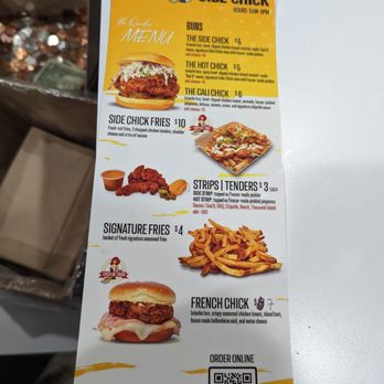 Side Chick - January 2023 Menu - Chicken Shop Near Me - San Diego, California