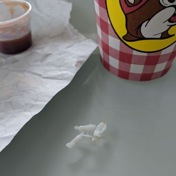 Buc-ee's - Melted white plastic found on my chips (deli chip) from Bucees. - Gas Stations Near Me - Denton, Texas Buc-ee's - Melted white plastic found on my chips (deli chip) from Bucees. - Gas Stations Near Me - Denton, Texas