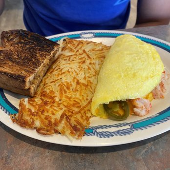 Benson's by the Beach - Seafood Omelette. - Breakfast & Brunch Near Me - Long Beach, Washington