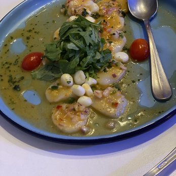 Celeste - Scallop Crudo - Peruvian Near Me - Somerville, Massachusetts Celeste - Scallop Crudo - Peruvian Near Me - Somerville, Massachusetts