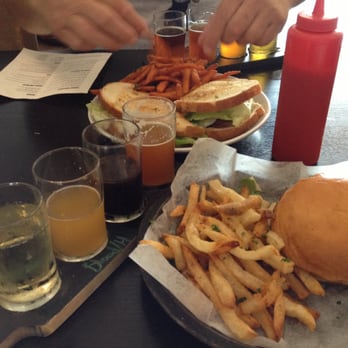 Brewed - The burger, BLT, and a beer sampler. Delicious! - Coffee & Tea Near Me - Fort Worth, Texas Brewed - The burger, BLT, and a beer sampler. Delicious! - Coffee & Tea Near Me - Fort Worth, Texas