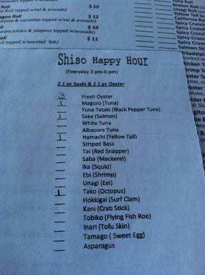 Menu photo 8 Shiso Sushi & Oyster Bar Edgewater, CO Menu photo 8 Shiso Sushi & Oyster Bar Edgewater, CO