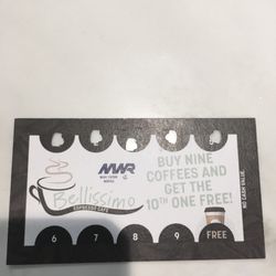 Bellissimo Espresso Cafe - If you come here often, you must ask for their loyalty cards! :D