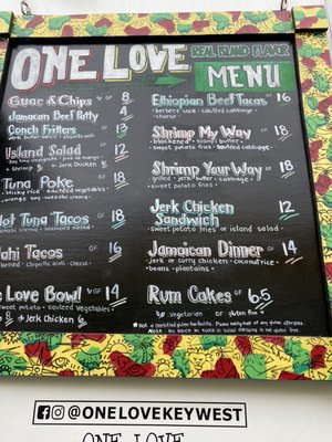 Menu photo 6 One Love Key West, FL Menu photo 6 One Love Key West, FL