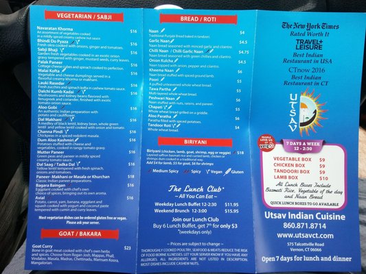 Menu photo 4 Utsav Indian Cuisine Vernon, CT