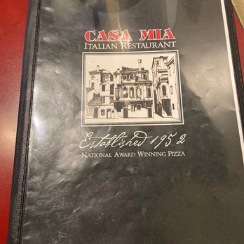 Casa Mia - the menu for the restaurant - Pizza Near Me - Yelm, Washington