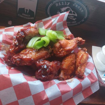 Jack Brown's - Spicy strawberry and habanaro shocked wings so good - New American Near Me - Charlotte, North Carolina