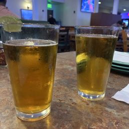 Flat draft beer Flat draft beer
