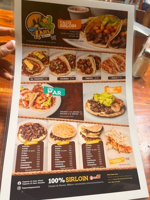 Menu photo 1 Taquería El Paisa La Paz, BCS