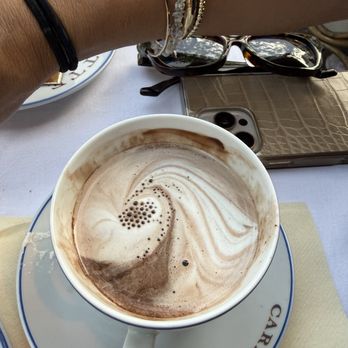 Carette - This is both hot chocolate with the Chantilly cream mixed together. - Tea Rooms Near Me - Paris, 75 Carette - This is both hot chocolate with the Chantilly cream mixed together. - Tea Rooms Near Me - Paris, 75