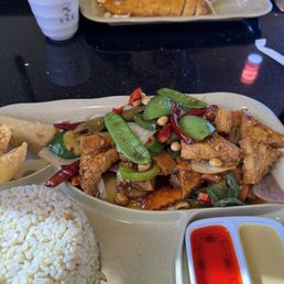 Kung PAO tofu lunch special Kung PAO tofu lunch special