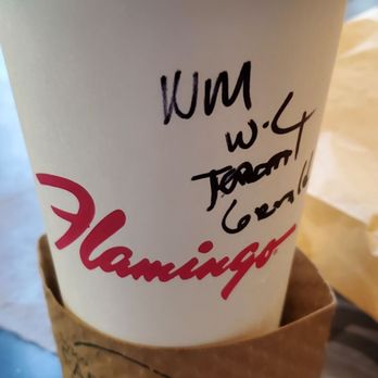 Nook Express - Coffee cup with Flamingo emblem - Coffee & Tea Near Me - Las Vegas, Nevada