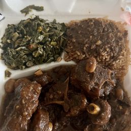 Oxtail to go from Levy's Jamaican Grill Oxtail to go from Levy's Jamaican Grill