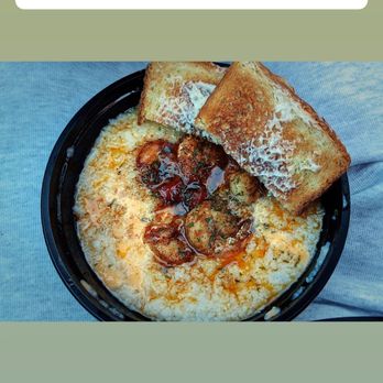 Candy Galore Food and More - Shrimp and grits with cheese - Soul Food Near Me - Rochester, New York Candy Galore Food and More - Shrimp and grits with cheese - Soul Food Near Me - Rochester, New York