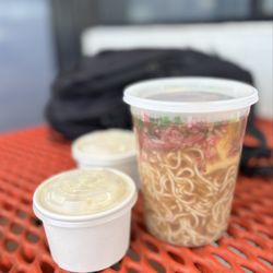 Leeward Drive Inn - Won Ton Min with 2 sides of Mac Salad