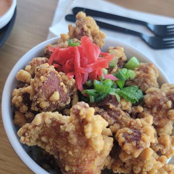 Silverlake Ramen - Chicken karage bowl. Packed with chicken. ;)))))))) - Ramen Near Me - Long Beach, California