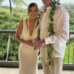 2 strand Pukake lei and Maile lei with tuberose strand