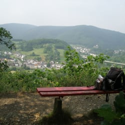 Teufelsloch - Bank mit Blick nach Altenburg