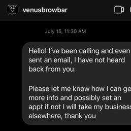 My second attempt to contact Jennifer