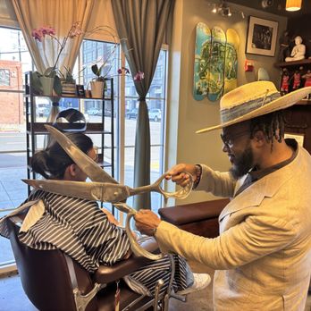 Charles Blades Barber Shop - Let our expert take care of that ponytail ! - Barbers Near Me - Oakland, California Charles Blades Barber Shop - Let our expert take care of that ponytail ! - Barbers Near Me - Oakland, California