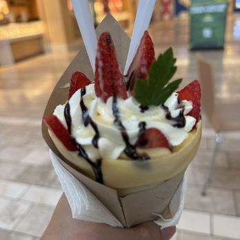 Unicone Crepes - Strawberry Custard Whip - Creperies Near Me - Tukwila, Washington Unicone Crepes - Strawberry Custard Whip - Creperies Near Me - Tukwila, Washington